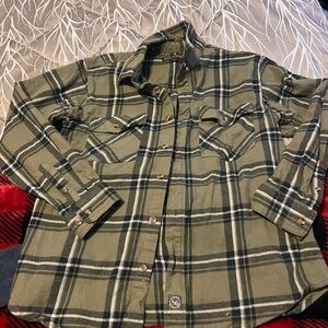 Plaid Green Men's Shirt